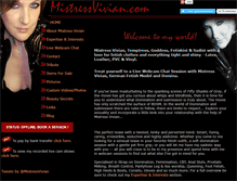 Tablet Screenshot of mistressvivian.com